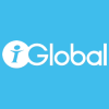 iGlobal-Logo mit stilisiertem i in einem weißen Kreis auf hellblauem Hintergrund.