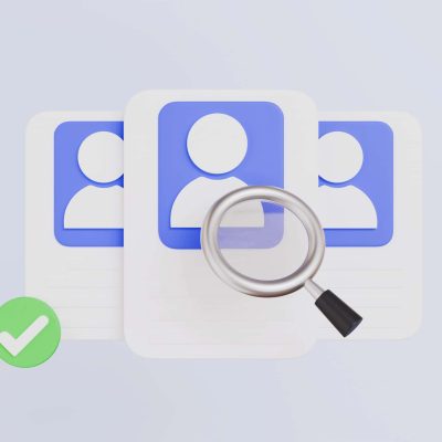 416817549 Job recruitment good for banner and social media 3d illustration